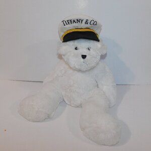 Tiffany & Co White Teddy Bear Ganz Heritage Collection 17" Plush Stuffed Captain